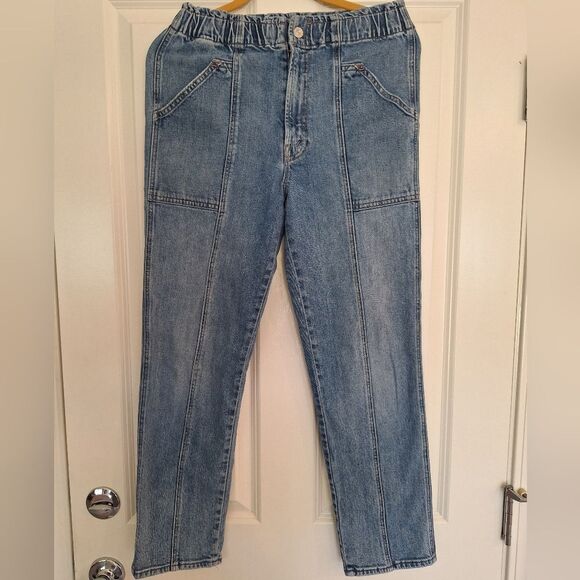 Mother Superior Private Zip Pocket Jeans Blue High Rise Sz 29 - Picture 1 of 13